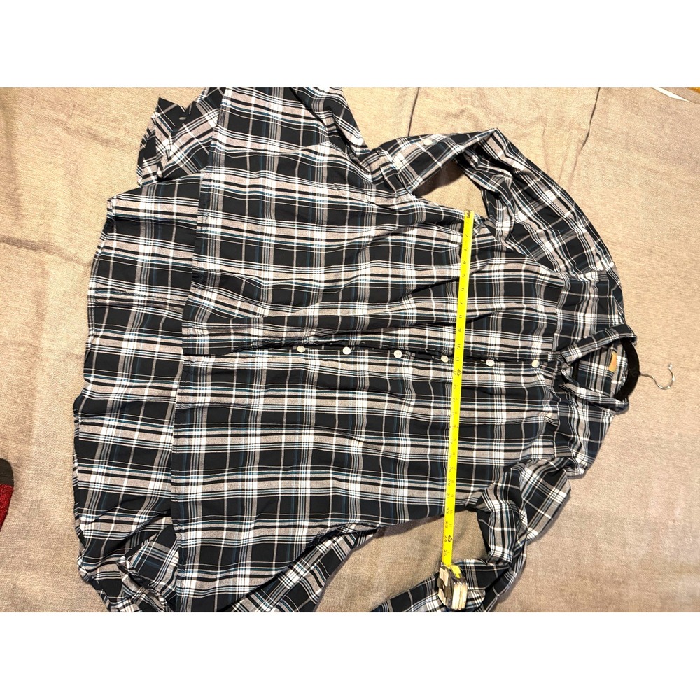 Extra large plaid button up flair shirt by Tulip - Picture 12 of 16